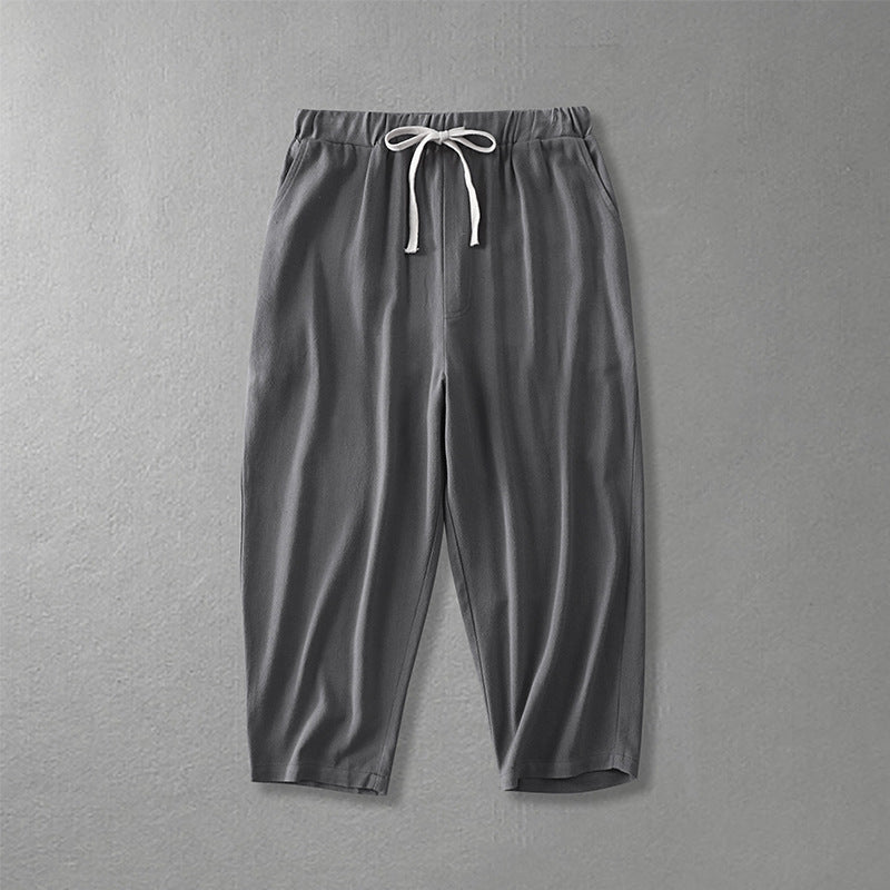Women's loosely cut leisure pants with elastic waistband and drawstring Mune Fashion