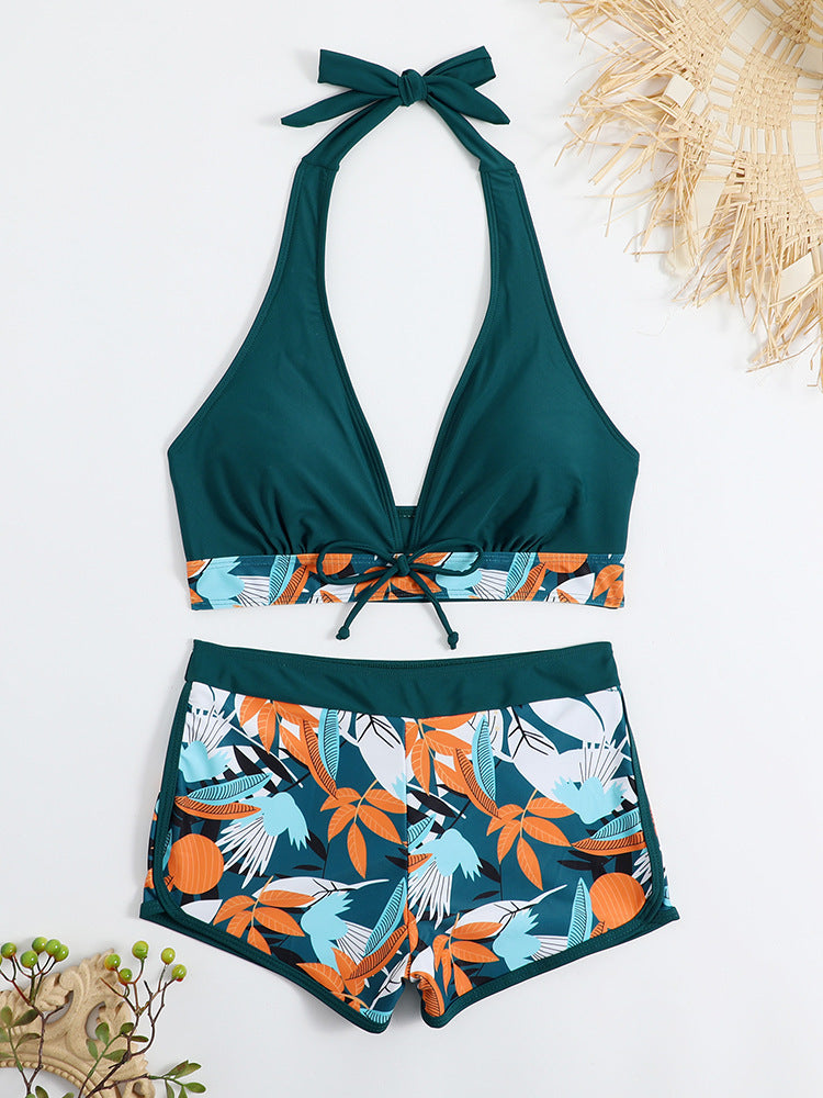 Women's Sporty Bikini Set with Concealed Belly Mune Fashion