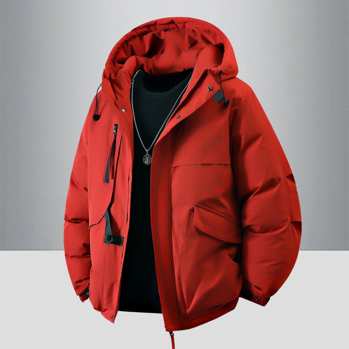 Men's winter jacket with practical pockets