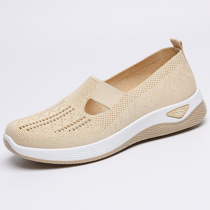 Ladies lightweight knitted slippers with orthopedic comfort sole Mune Fashion