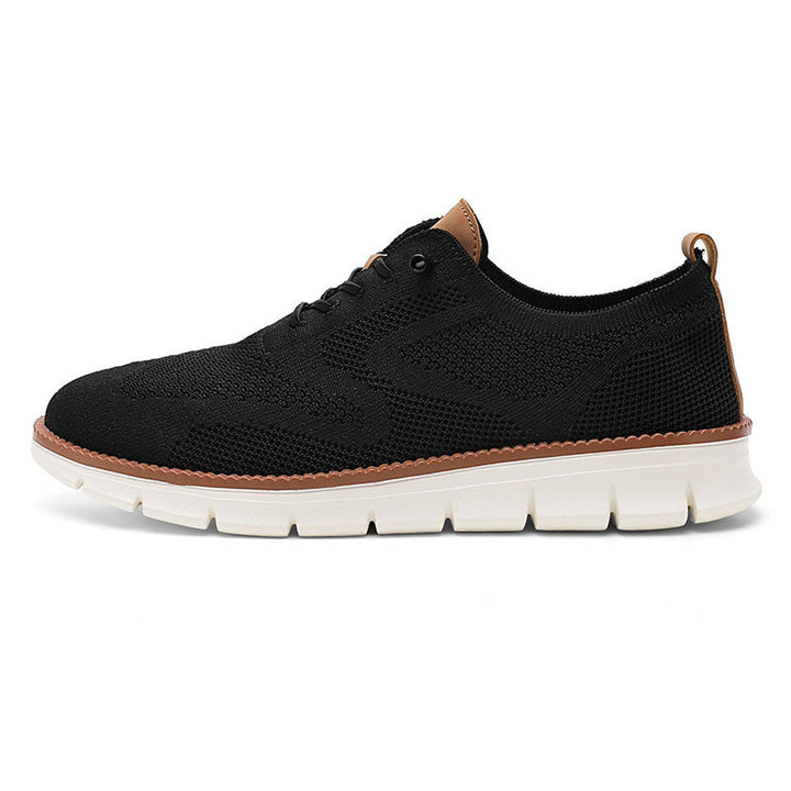Men's knitted comfort sneaker with breathable knitted upper and flexible EVA outsole Mune Fashion