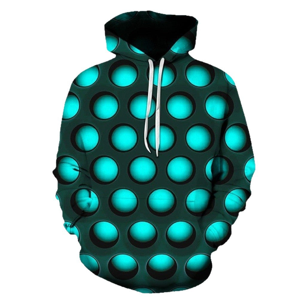 Ladies Creative Hoodie with Geometric Pattern Mune Fashion