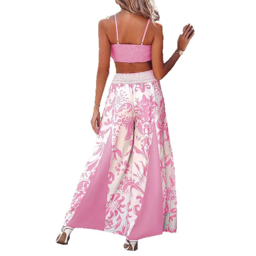 Ladies maxi skirt with ethnic print, smocked waistband and flowing A-line Mune Fashion