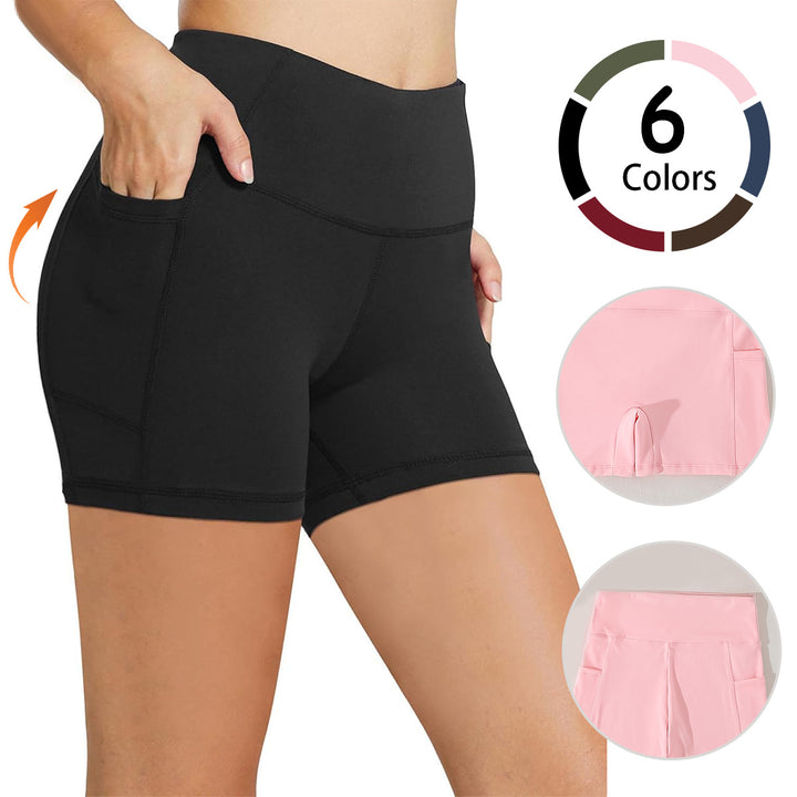 Women’s sporty compression shorts with practical side pockets Mune Fashion