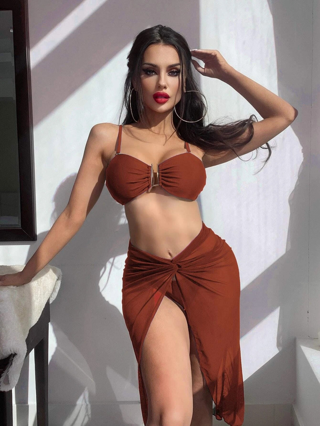 Women’s bikini set with sophisticated cut details Mune Fashion
