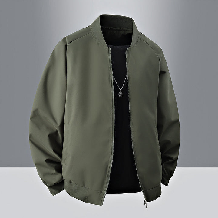 Men's bomber jacket with high collar and practical pockets Mune Fashion