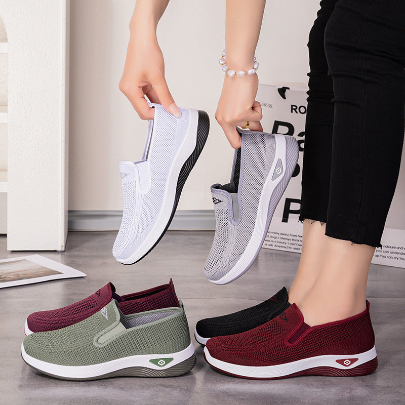 Ladies Breathable Slip-On Sneakers with Flexible Sole and non-slip Profile Mune Fashion