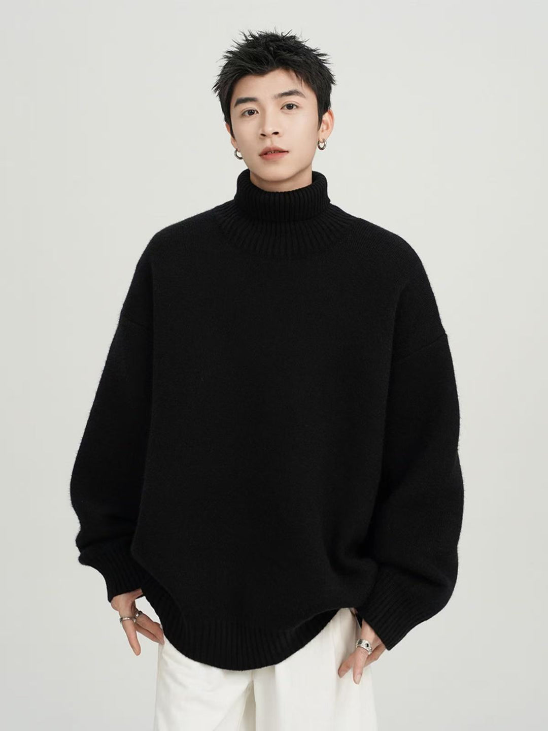 Unisex Oversized Turtleneck Sweater Mune Fashion