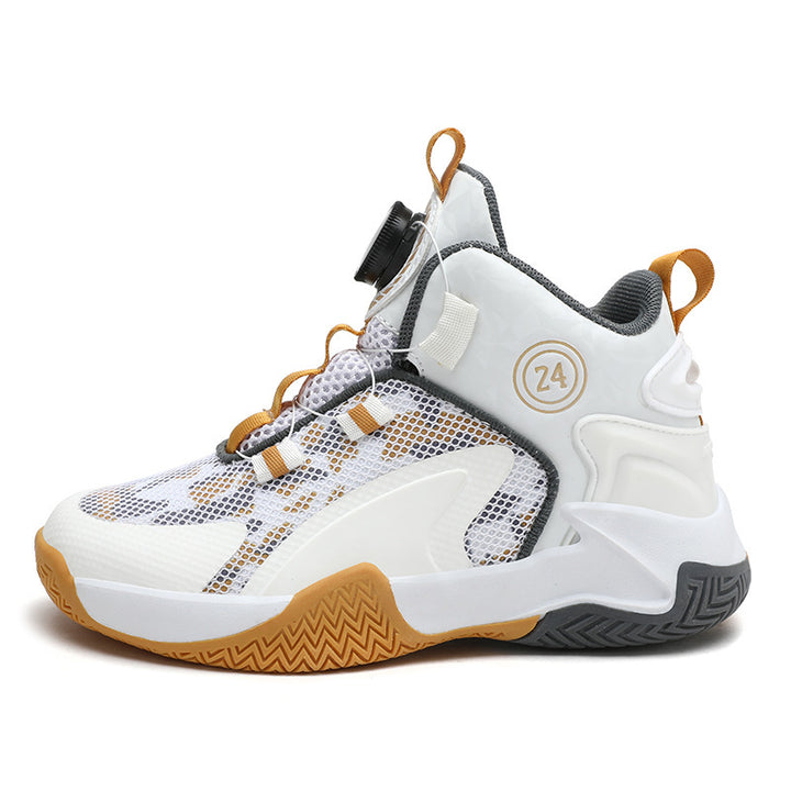 Unisex High-Top Basketball Sneaker with Twist Closure and Breathable Mesh Mune Fashion