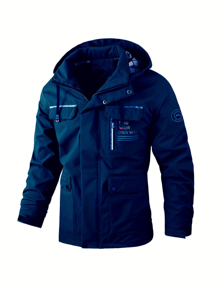 Men's water-repellent utility parka with hood, multiple pockets, and wind protection Mune Fashion