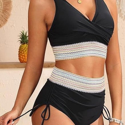 Women's bikini set with wrap top and adjustable waistband Mune Fashion