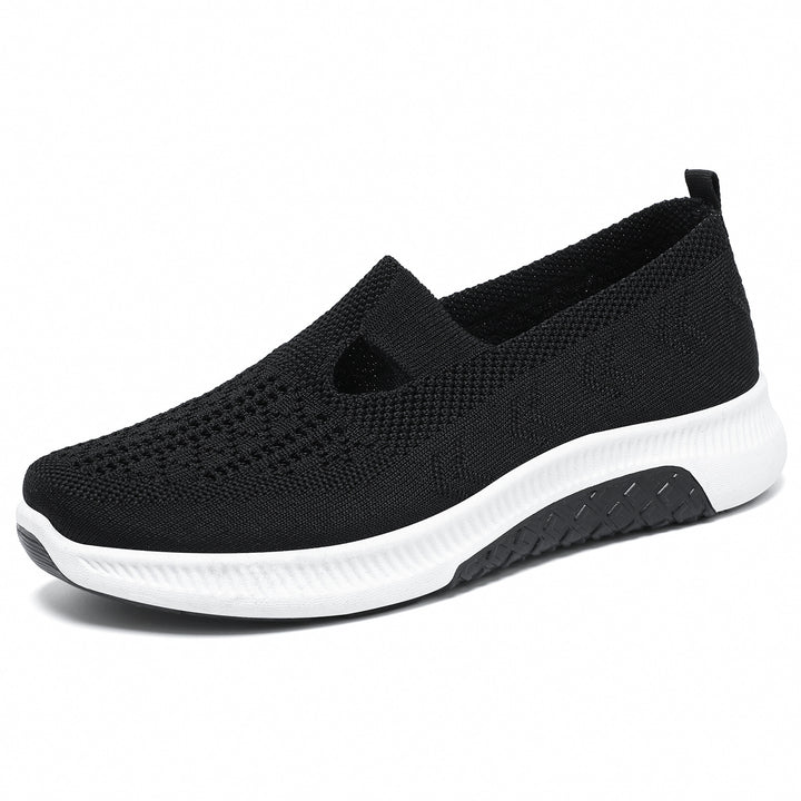 Women's nano elastic knit slippers with perforated breathable mesh and cushioning lightweight sole Mune Fashion