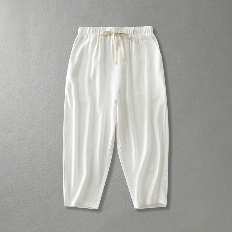 Women's loosely cut leisure pants with elastic waistband and drawstring Mune Fashion