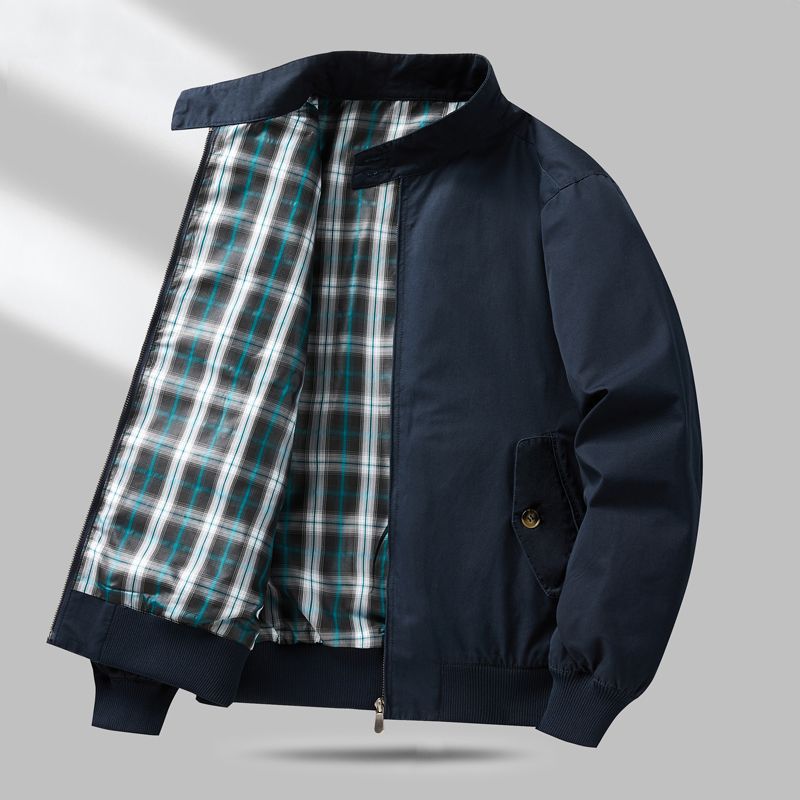 Men's Lightweight Transition Jacket with Checked Lining Mune Fashion