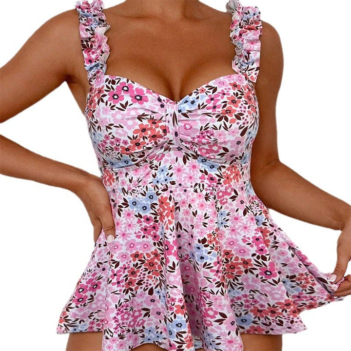Women flowing swimsuit with ruffle details Mune Fashion