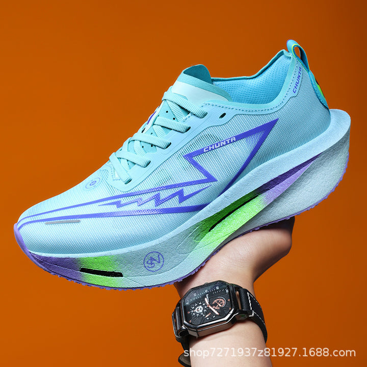 Unisex lightweight performance running shoe with cushioned platform sole and breathable mesh Mune Fashion