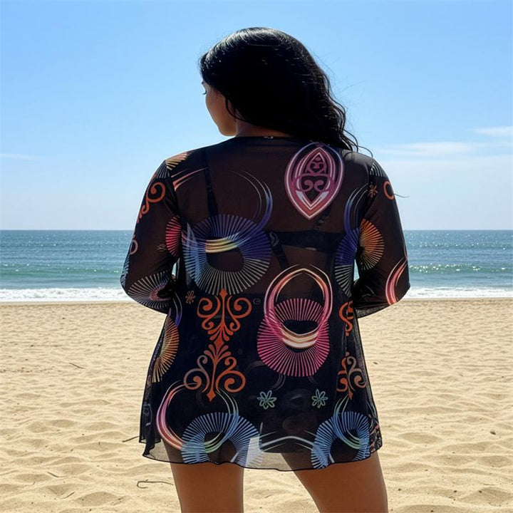 Women's Bikini Set with Fashionable Kimono Mune Fashion