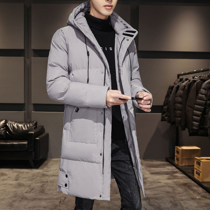 Men's Insulated Long Parka with Hood, Windproof Shell & Utility Pockets Mune Fashion