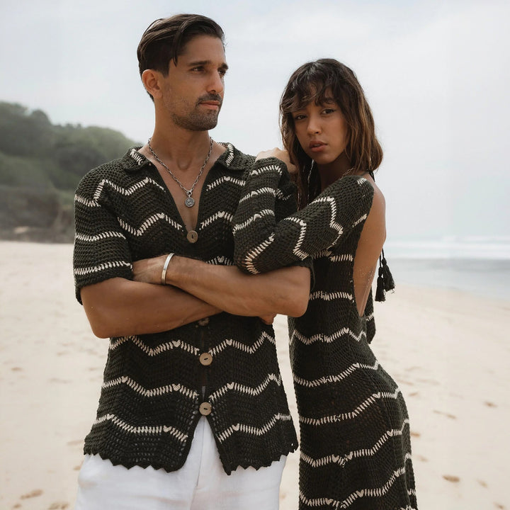 Women’s crochet dress with deep back neckline Mune Fashion