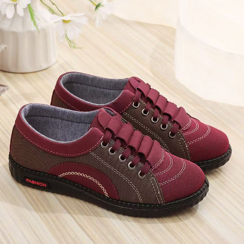Ladies fashionable casual sneakers with elastic laces Mune Fashion