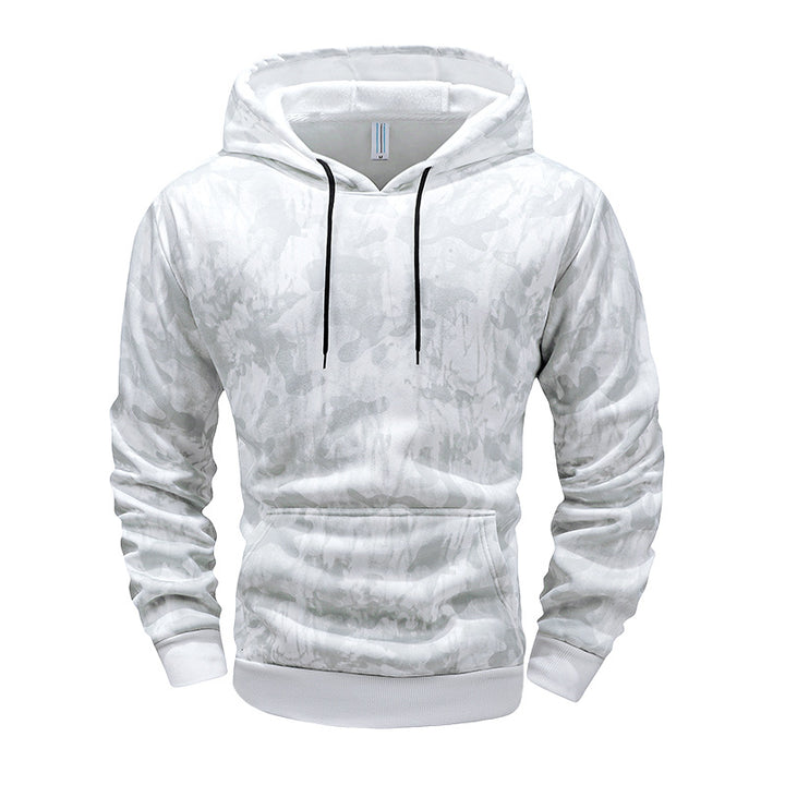 Men's Warm Lined Hooded Pullover