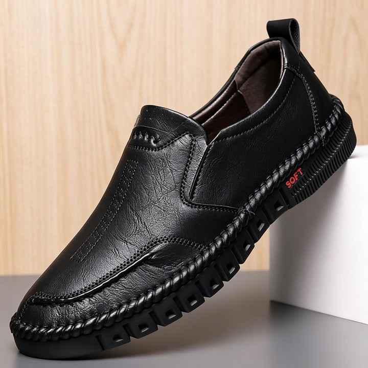 Men's Comfortable Leather Slippers Mune Fashion