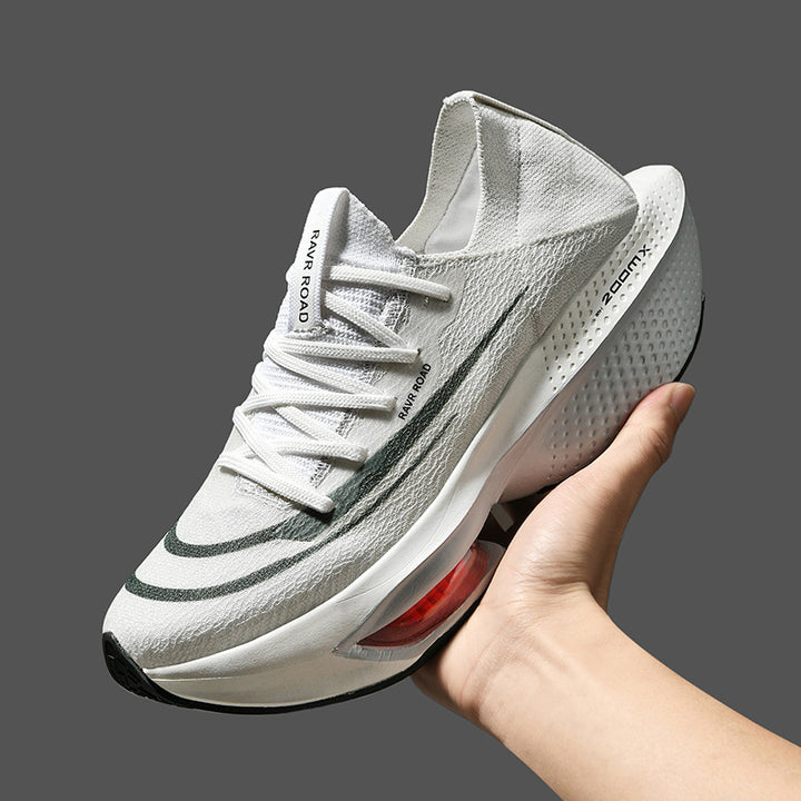Men's Cushioning Performance Running Shoe with Visible Air Chamber and Seamless Knitted Upper Mune Fashion