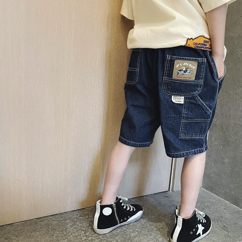 Boys casual jeans shorts with large pockets Mune Fashion