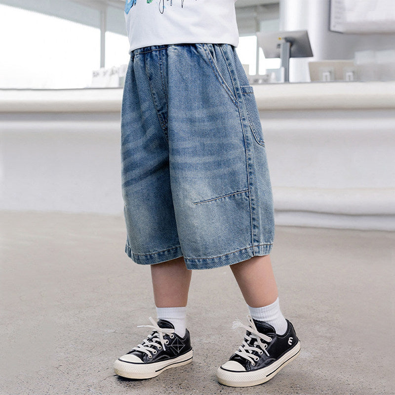 Unisex casual denim shorts with high side pockets Mune Fashion