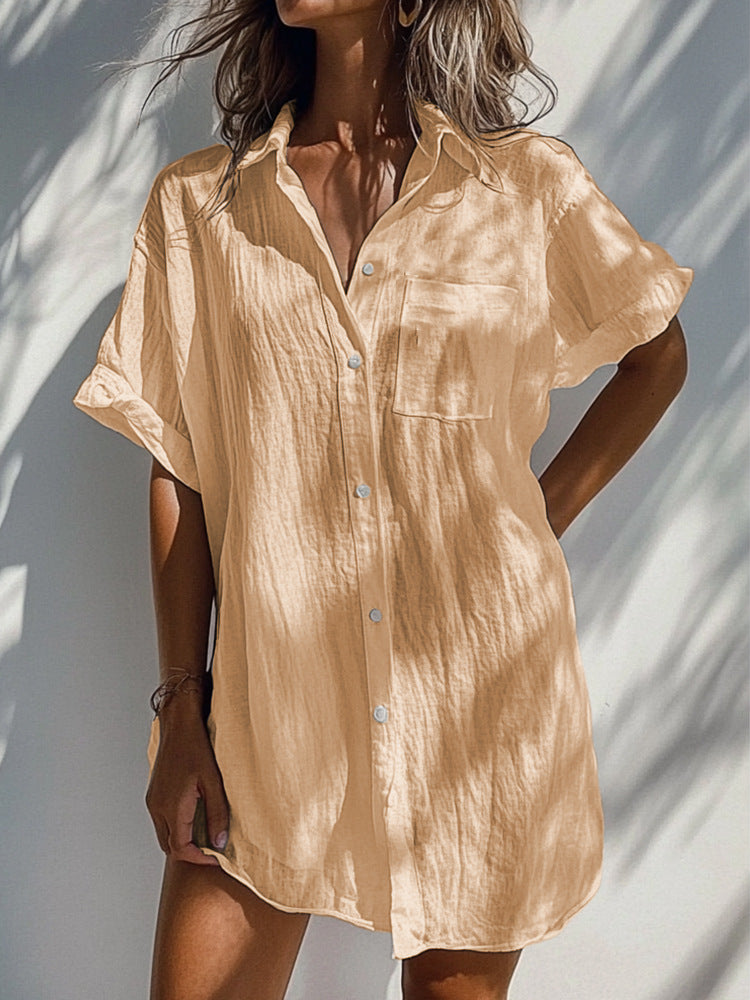 Ladies light and airy short-sleeve blouse Mune Fashion