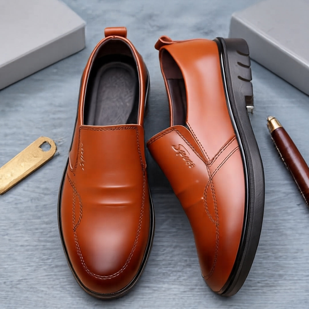 Men's Elegant and Comfortable Slip-On Leather Shoes Mune Fashion 1788175386
