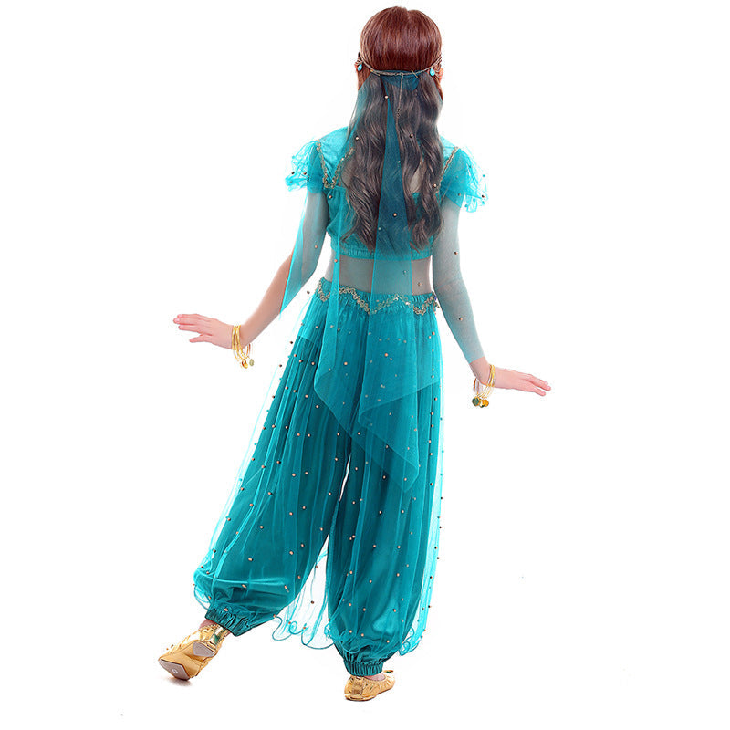 Girl exotic belly dance costume with sparkling details Mune Fashion