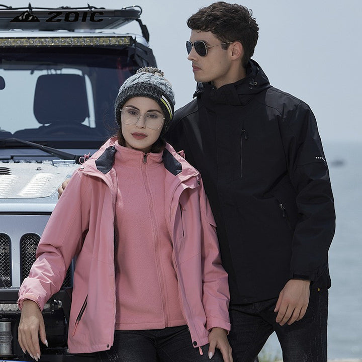 Ladies' technical rain and leisure jacket with adjustable hood and multiple pockets Mune Fashion