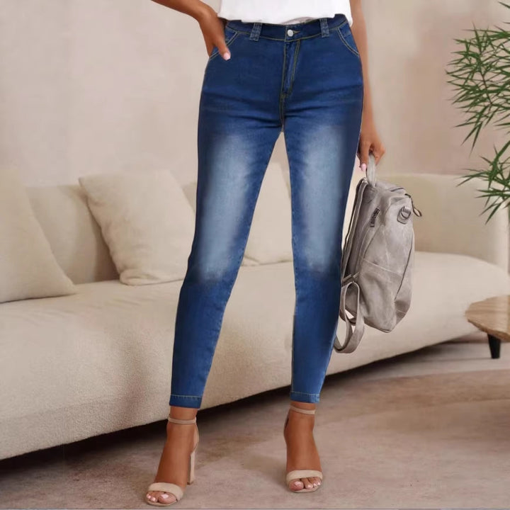 Women's High-Waist Skinny Jeans made of elastic Stretch Denim Mune Fashion