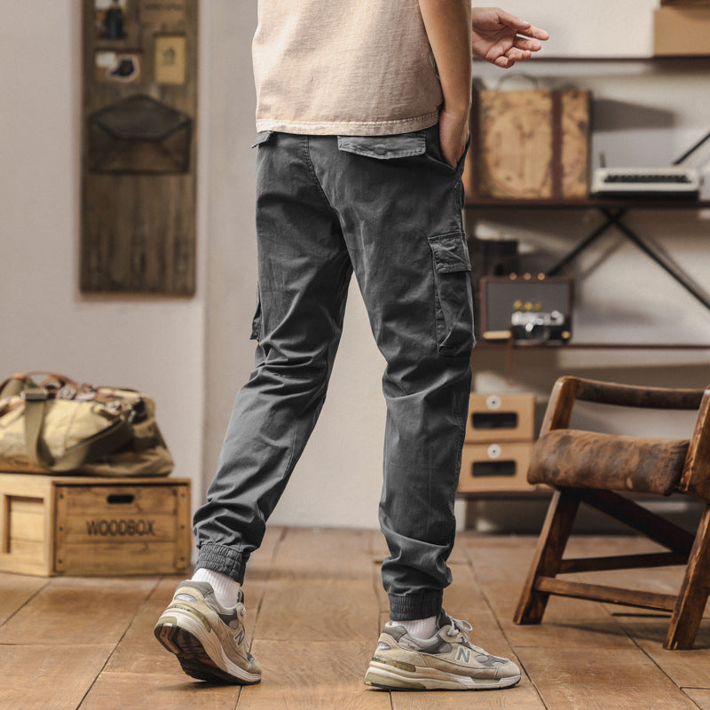 Herren Carpenter-Style Cargohose mit Zip-Knöchel, verstärkten Kniepaneelen und multifunktionalen Taschen Mune Fashion