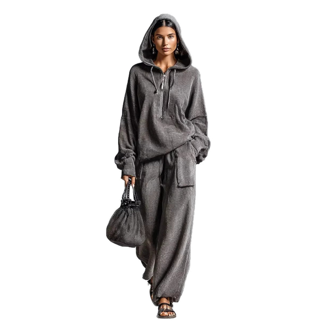 Women Casual and Comfortable Hoodie Set