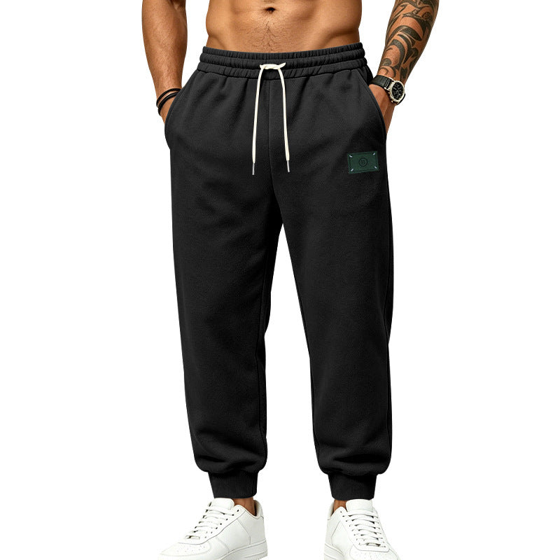 Men's casually cut sweat jogging pants with elastic waistband, drawstring, and cuffs Mune Fashion