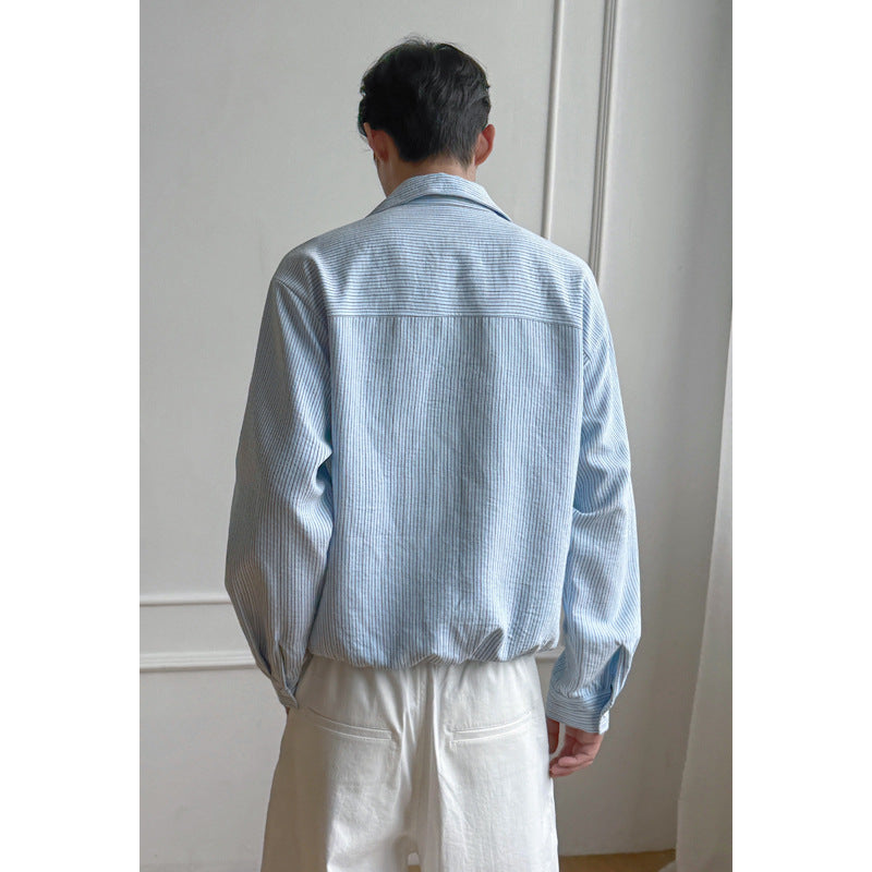 Men's Modern Striped Overshirt Mune Fashion