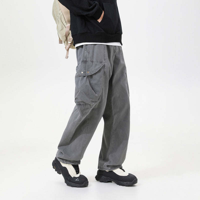 Herren Cargo-Hose im Utility-Look mit elastischem Bund und Knieabnähern Mune Fashion
