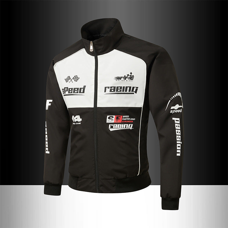 Men's Racing Sport Track Jacket in Retro Motorsport Style Mune Fashion