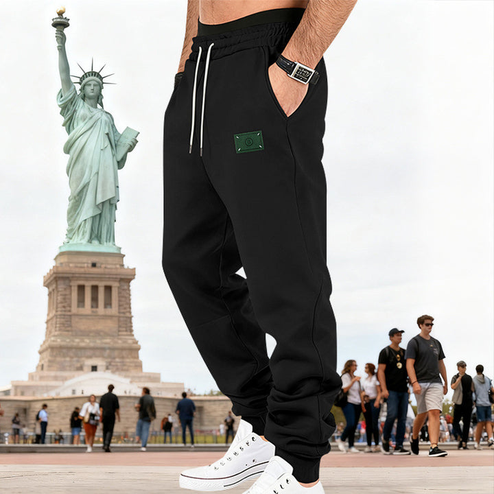 Men's Slim-Fit Sweat Jogger with elastic waistband, drawstring, and ribbed cuffs
