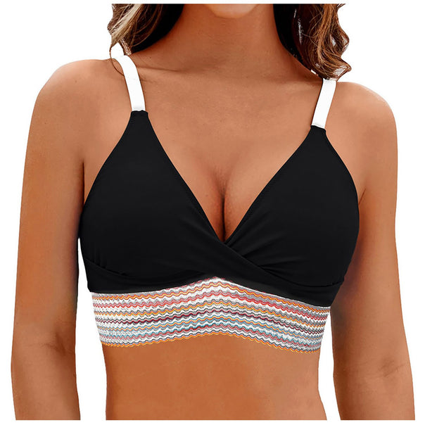 Women Wrap Bikini Top with Fashionable Pattern Mune Fashion