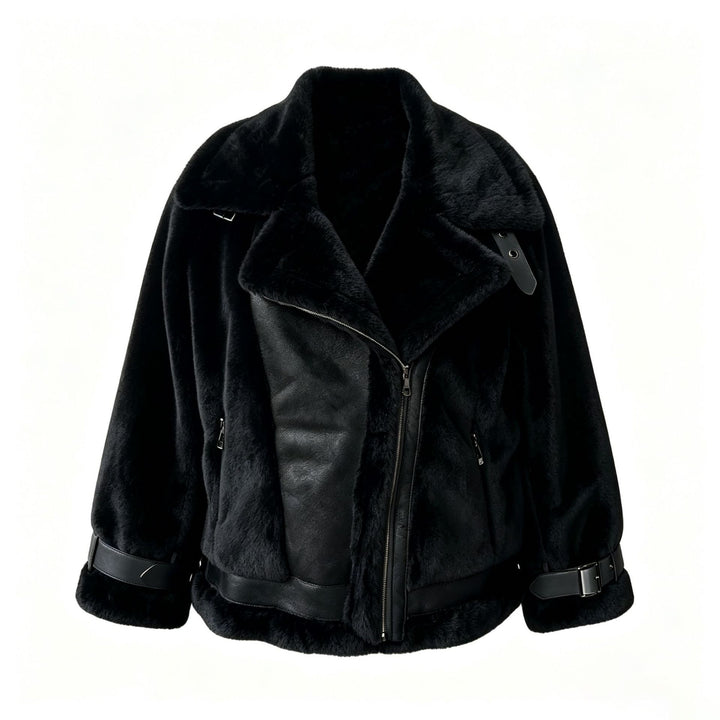 Ladies Elegant and Comfortable Faux Fur Jacket Mune Fashion