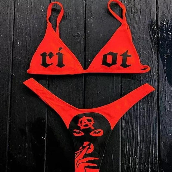 Women's bikini set with exciting graphic design Mune Fashion