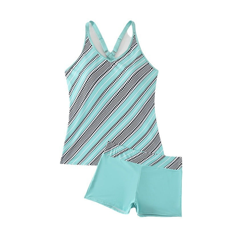 Women's sporty tankini set with backless design Mune Fashion