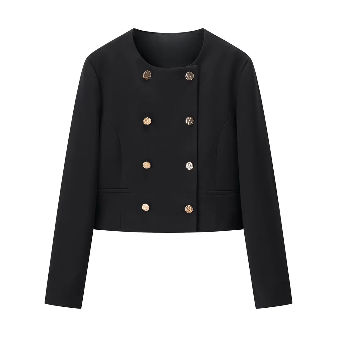 Women's loosely cut high-waist trousers with crease and removable jewelry chain belt Mune Fashion