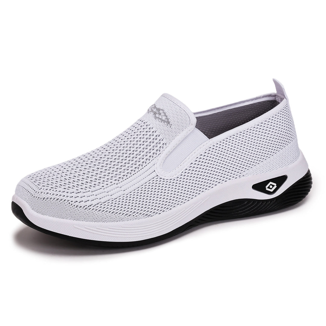 Women nan breathable knitted slip-on leisure shoe with cushioning EVA sole Mune Fashion