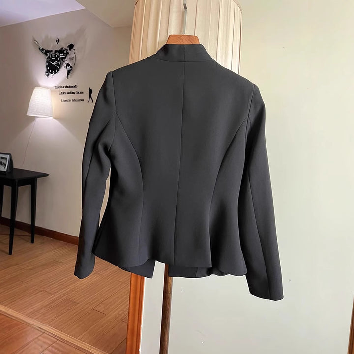 Ladies Elegant Blazer with Asymmetric Cut Mune Fashion