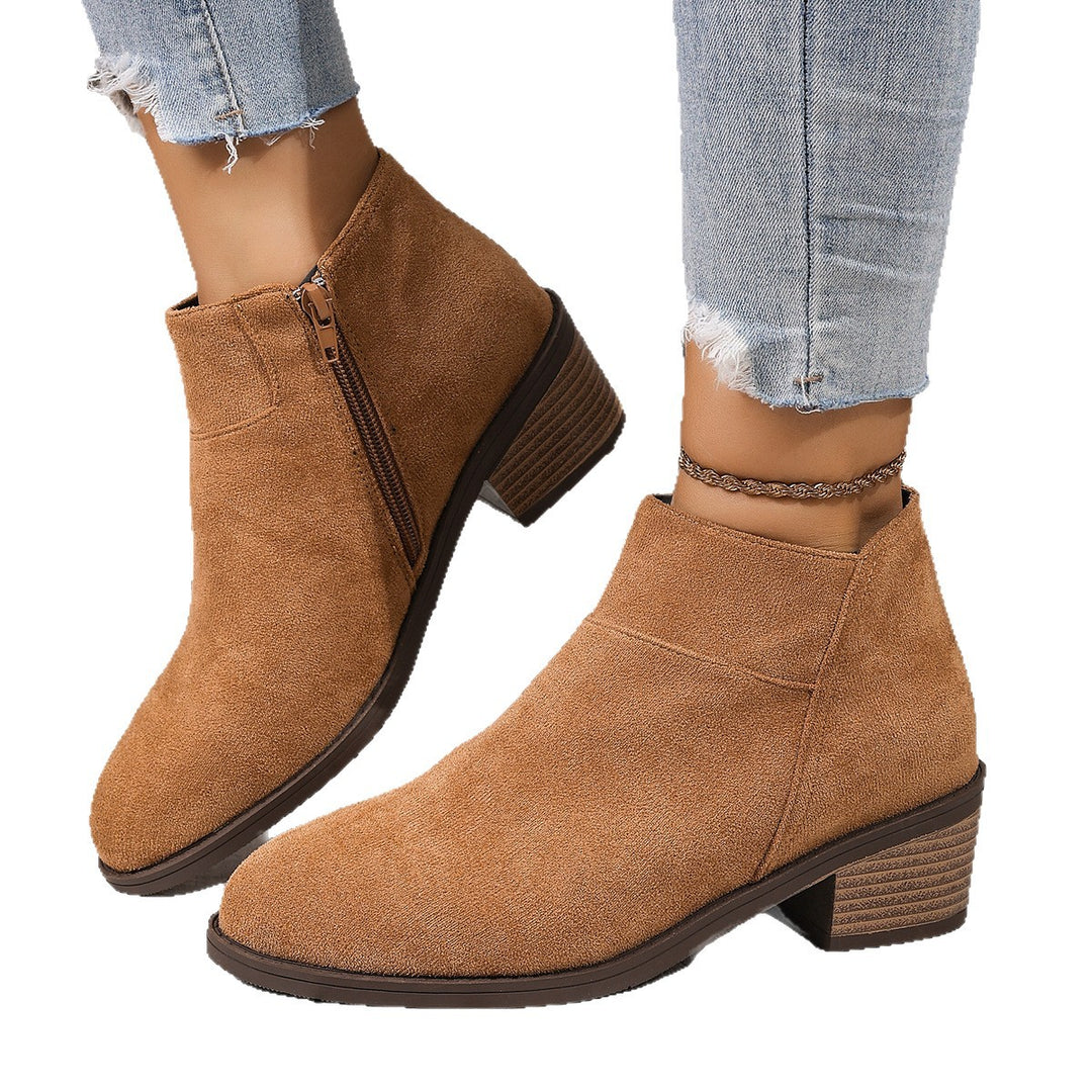 Women Elegant and Comfortable Ankle Boots Mune Fashion
