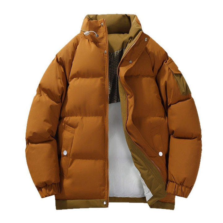Men's non-padded outdoor quilted jacket with high standing collar insulation and elastic cuffs Mune Fashion